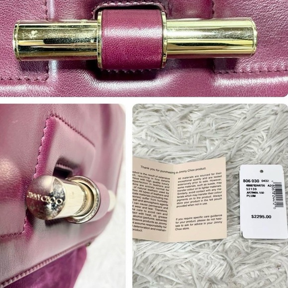 JimmyChoo (retail $2295) Justine suede/leather bag - Picture 11 of 12